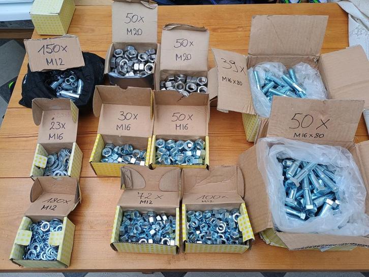 Inslaganker, moeren, rondel M10/M12/M16/M20 (Verzinkt, Inox), Doe-het-zelf en Verbouw, IJzerwaren en Bevestigingsmiddelen, Nieuw