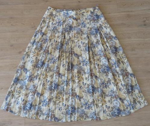 Rok Bontgekleurd geel- blauw Maat 40, Kleding | Dames, Rokken, Gedragen, Maat 38/40 (M), Geel, Onder de knie, Ophalen of Verzenden