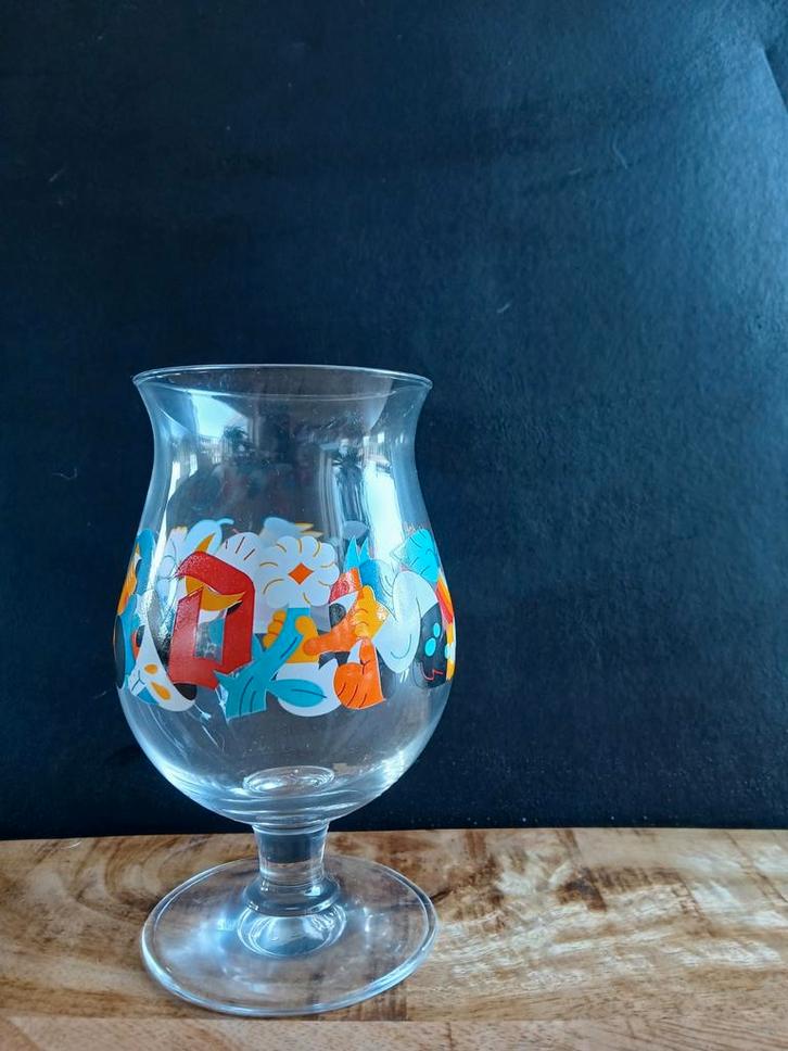Duvel Designer glas 2023, ontworpen door de kunstenaar Hedof, Verzamelen, Biermerken, Nieuw, Glas of Glazen, Duvel, Ophalen of Verzenden
