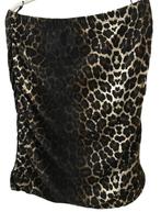 ZGAN Juffrouw Jansen animal leopard dessin XXL, Verzenden, Zwart, Maat 42/44 (L), Zo goed als nieuw