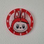 Labubu klok ( mooi als Cadeau ), Ophalen of Verzenden, Nieuw, Analoog, Wandklok