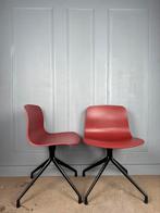 2 HAY swivel About A Chair AAC10 design stoelen, Ophalen of Verzenden, Zo goed als nieuw, Rood, Metaal