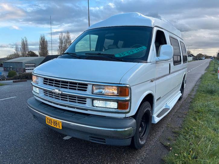 Chevrolet Express GMC Savana camper LPG, Auto's, Chevrolet, Bedrijf, Chevy Van, LPG, Automaat, Ophalen