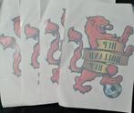 4 grote Oranje Leeuwen Voetbal Raamstickers Hup Holland Hup!, Verzamelen, Verzenden, Zo goed als nieuw, Overige binnenlandse clubs