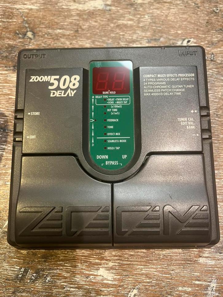 ZOOM 508 Delay Vintage delay pedaal, Muziek en Instrumenten, Effecten, Zo goed als nieuw, Delay of Echo, Ophalen of Verzenden