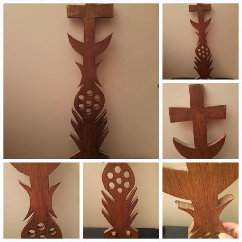 Religieus Totempaal Kruis, Antiek en Kunst, Antiek | Religie, Verzenden