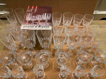 Cristal d'Arques Durand loodkristallen 24 % glassservies Lou beschikbaar voor biedingen
