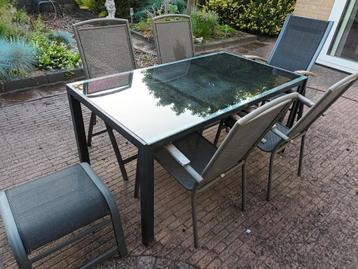 Hartman tuinset 5 stoelen en bijzettafel  beschikbaar voor biedingen
