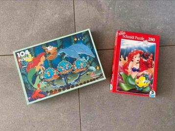2x de kleine zeemeermin puzzel beschikbaar voor biedingen