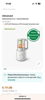 Philips 2-in-1 Stomer/Blender Refurbished, Ophalen, Zo goed als nieuw, Overige typen