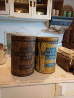 2  Oude Cacao van Houten Blikken, Antiek en Kunst, Ophalen of Verzenden