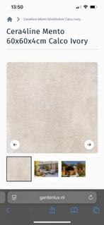 Keramische tegels: Cera4line Mento Calco Ivory 60x60x4cm, Tuin en Terras, Tegels en Klinkers, Ophalen, Keramiek, Nieuw, 5 tot 10 m²