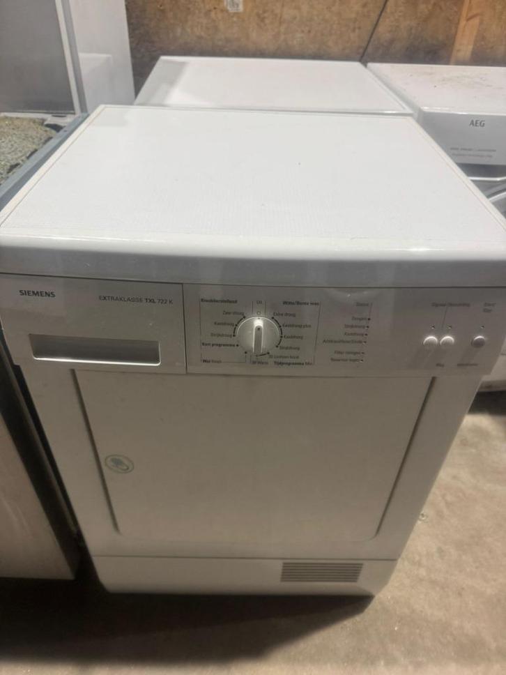 Siemens Condensdroger schoon garantie bezorging, Witgoed en Apparatuur, Wasdrogers, Gebruikt, Condens, Voorlader, 6 tot 8 kg, 85 tot 90 cm
