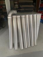 Aluminiumlucht (gas)afvoerbuis, Doe-het-zelf en Verbouw, Buizen en Afvoer, Ophalen, Gebruikt, Overige typen, Aluminium
