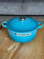 Le Creuset Gietijzeren Braadpan 22 cm – Caribbean, Huis en Inrichting, Keuken | Potten en Pannen, Ophalen of Verzenden, Nieuw