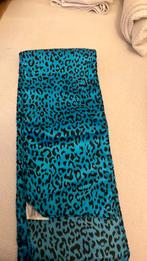 BLAUW SJAALTJE met TIJGERPRINT, Maat 38/40 (M), Carnaval, Nieuw, Ophalen of Verzenden