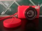 Lomography Fisheye One rood ingebouwde flitser, Ophalen of Verzenden, Gebruikt, Compact, Overige Merken