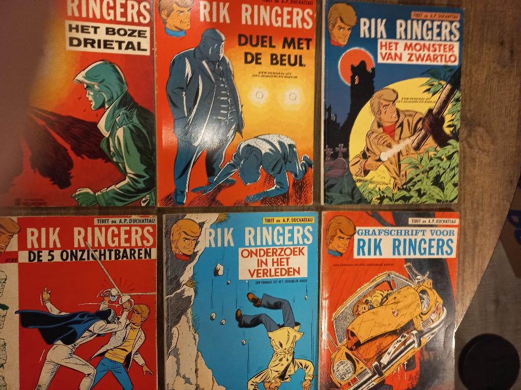 6 strips Rik Ringers, Boeken, Meerdere stripboeken, Ophalen of Verzenden, Gelezen