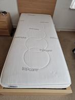 Bed 90x200 met schotelbodem, poten en matras., Huis en Inrichting, Ophalen, 90 cm, Eenpersoons, Zo goed als nieuw