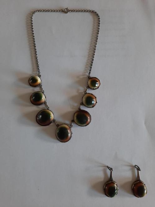 Matabia halsketting & 2 losse hangers, Sieraden, Tassen en Uiterlijk, Kettingen, Zo goed als nieuw, Zilver, Ophalen of Verzenden