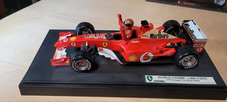 Hotwheels Ferrari F2002 GP Hongarije, Hobby en Vrije tijd, Modelauto's | 1:18, Zo goed als nieuw, Auto, Hot Wheels, Ophalen of Verzenden