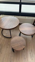 Salotafel set van Lamulux, Ophalen, 50 tot 100 cm, Rond, Zo goed als nieuw