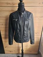 Zwarte Only Leren Look Jas, Maat 38/40 (M), Only, Zwart, Ophalen of Verzenden