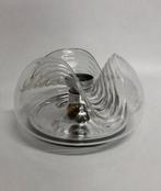 Vintage plafonnière Peill & Putzler Futura ‘Wave’ helder, Ophalen of Verzenden, Zo goed als nieuw, Glas, Spage age