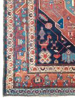 Handgeknoopt Perzisch wol vintage Afshar tapijt 128x204cm, Crème, Persian, Gebruikt, 100 tot 150 cm