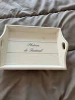 Vintage riveira maison Houten Dienblad "Plateau de Fauteuil", Ophalen of Verzenden, Gebruikt, Rechthoekig, Hout