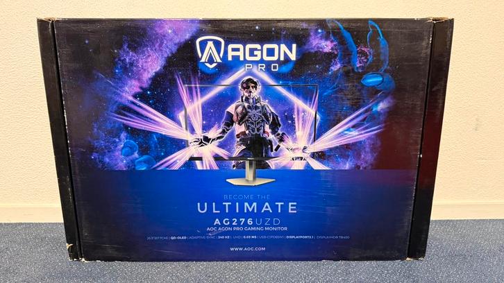 Aoc Agon AG276UZD 240Hz 0.03Ms Oled Qhd Game Monitor 27”, Computers en Software, Monitoren, Zo goed als nieuw, 201 Hz of meer