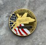 US Air Force F-35 lightning 2 coin, Verzamelen, Ophalen of Verzenden, Luchtmacht, Amerika, Embleem of Badge