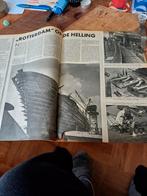 Artikel Rotterdam op de helling Holland Amerikalijn 1958, Verzamelen, Scheepvaart, Gebruikt, Ophalen of Verzenden, Motorboot, Kaart, Foto of Prent