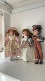 3Engelse porceleine poppen onbeschadigd, Verzamelen, Poppen, Ophalen of Verzenden, Zo goed als nieuw, Pop