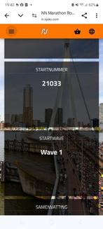 Marathon van Rotterdam deelname wave 1, Tickets en Kaartjes, Eén persoon