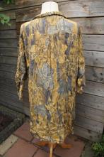 Doorknoopjurk oker/ grijs Paprika T5 (52) Vaste prijs, Kleding | Dames, Grote Maten, Jurk, Geel, Ophalen of Verzenden, Zo goed als nieuw