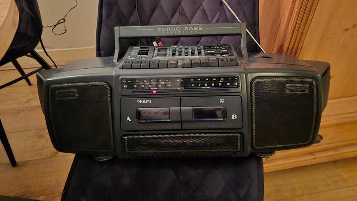 Philips AW7694 Draagbare Radio Cassettespeler, Audio, Tv en Foto, Radio's, Zo goed als nieuw, Overige typen, Ophalen of Verzenden
