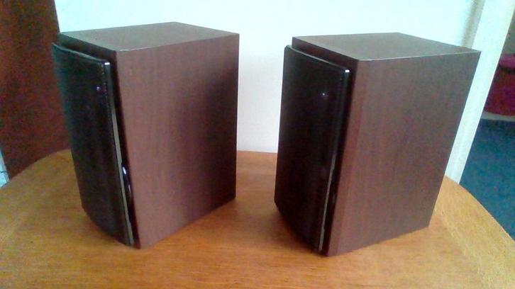 Sharp luidsprekers, Audio, Tv en Foto, Luidsprekers, Zo goed als nieuw, Front, Rear of Stereo speakers, Minder dan 60 watt, Overige merken