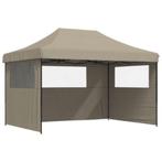 Partytent inklapbaar pop-up met 3 zijwanden taupe -nieuw-, Opvouwbaar, ., Partytent, Minder dan 4 meter