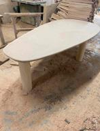 Tafels met beton ciré op aanvraag. Alle ontwerpen mogelijk., Eikenhout, Ophalen of Verzenden, Zo goed als nieuw, Vijf personen of meer