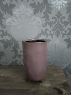 Vintage Bloempot - Aardewerk - Roze, Ophalen, Gebruikt, Overige kleuren