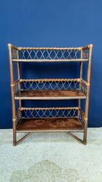 Vintage manou schappen kastje, handdoeken rekje, nachtkastje, Gebruikt, Vintage, Ophalen of Verzenden, Nvt