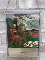 Prachtig antiek hangend glaswerk jager jagers jacht jagen, Ophalen of Verzenden