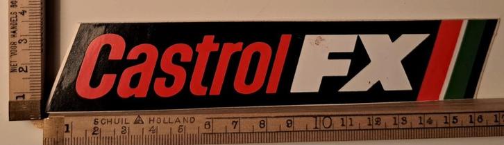 Vintage sticker Castrol FX motor olie merk logo motorcross, Verzamelen, Stickers, Zo goed als nieuw, Ophalen of Verzenden