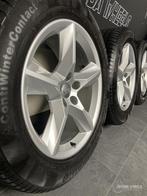 19” originele Audi Q7 4M velgen + winterbanden 5x112 4M0 601, Auto-onderdelen, Banden en Velgen, 19 inch, Gebruikt, 255 mm, Banden en Velgen