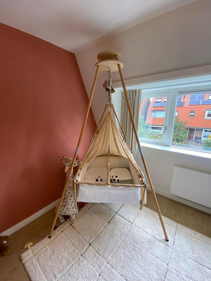 Hussh Tweeling Wieg Z.G.A.N., Kinderen en Baby's, Kinderkamer | Bedden, Zo goed als nieuw, Minder dan 140 cm, Ophalen of Verzenden
