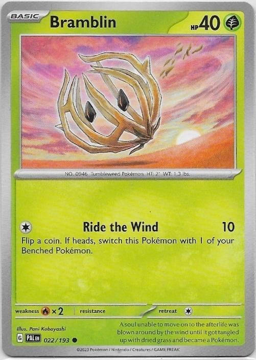 Paldea Evolved,  Bramblin [common] 22/193, Verzenden, Nieuw, Losse kaart