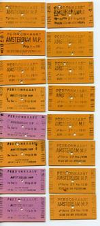 perronkaartjes NS Amsterdam MP, Ophalen of Verzenden, Gebruikt, Trein, Overige typen