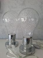 STRALUMA lampen met RVS voet, Ophalen, Zo goed als nieuw, Glas, Minder dan 50 cm