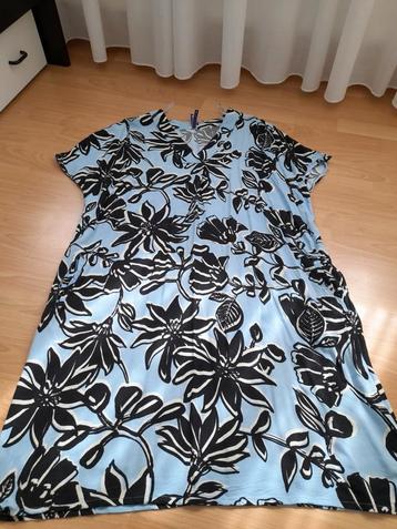Te koop zgan Dames Miss Etam jurk xl Viscose zwart/blauw/wit